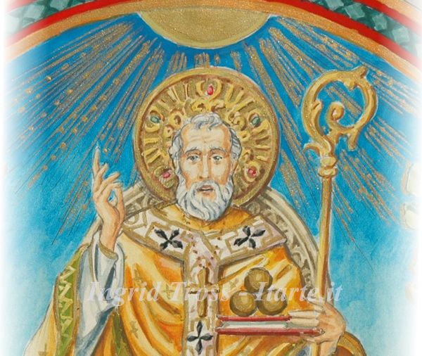 Mosaico San Nicola - Particolare del Bozzetto