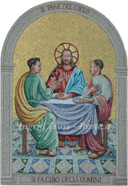 Mosaico Cena in Emmaus
