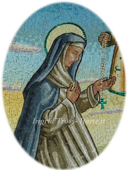 Mosaico Madonna del Rosario - Santa Caterina da Siena