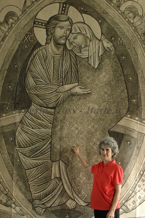 Mosaico Assunta - Cartone e Ingrid Tross 2