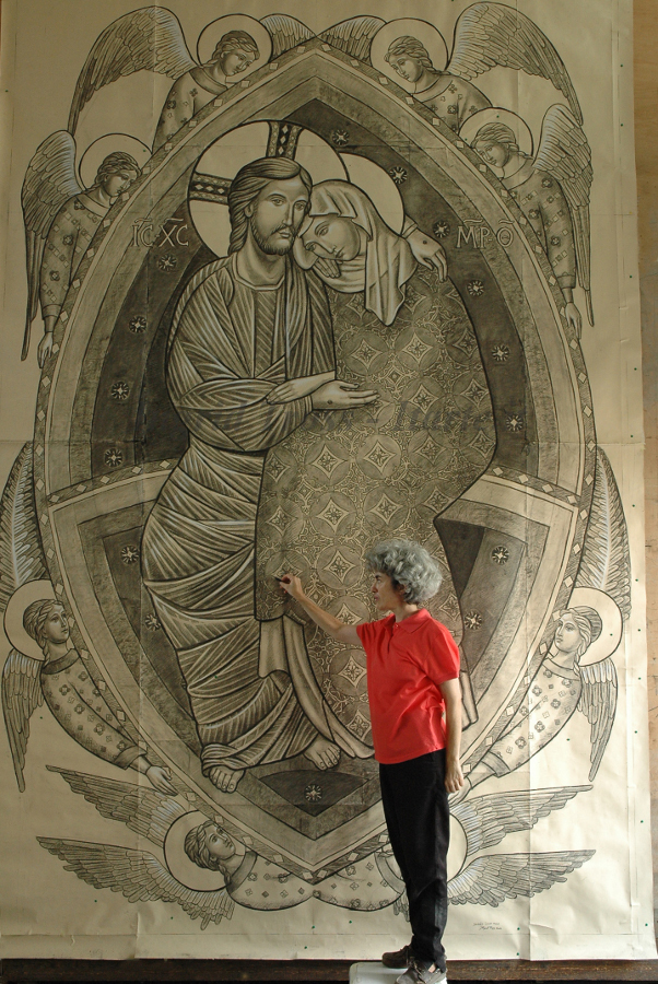 Mosaico Assunta - Cartone e Ingrid Tross 1