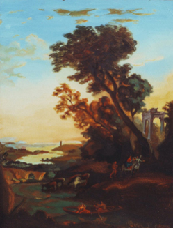 Paesaggio con la fuga in Egitto - Copia