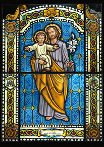 Vetrata San Giuseppe con Ges� Bambino
