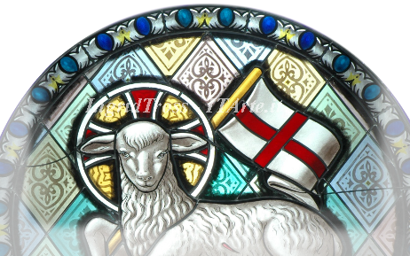 Vetrata Agnus Dei - Particolare
