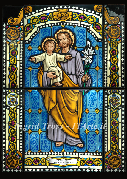 Vetrata San Giuseppe con Ges� Bambino